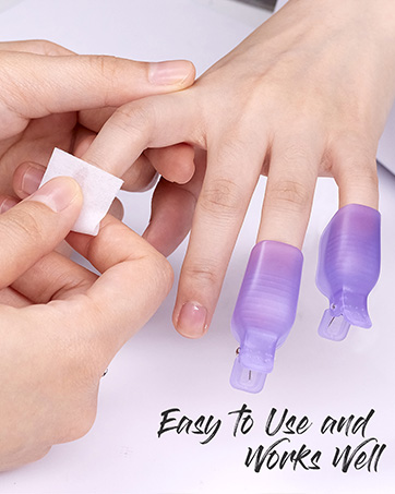 gel nail polish remover clips