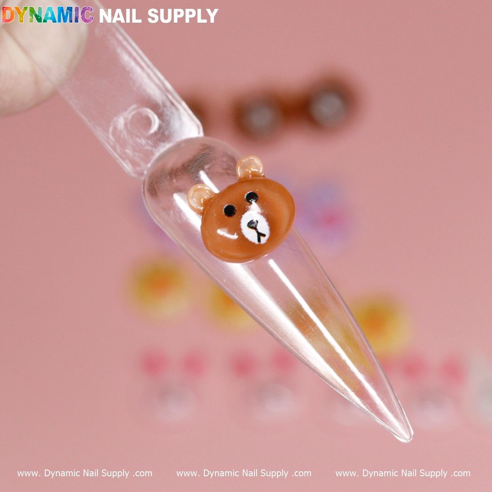 Brown and Cony nail charms - 2