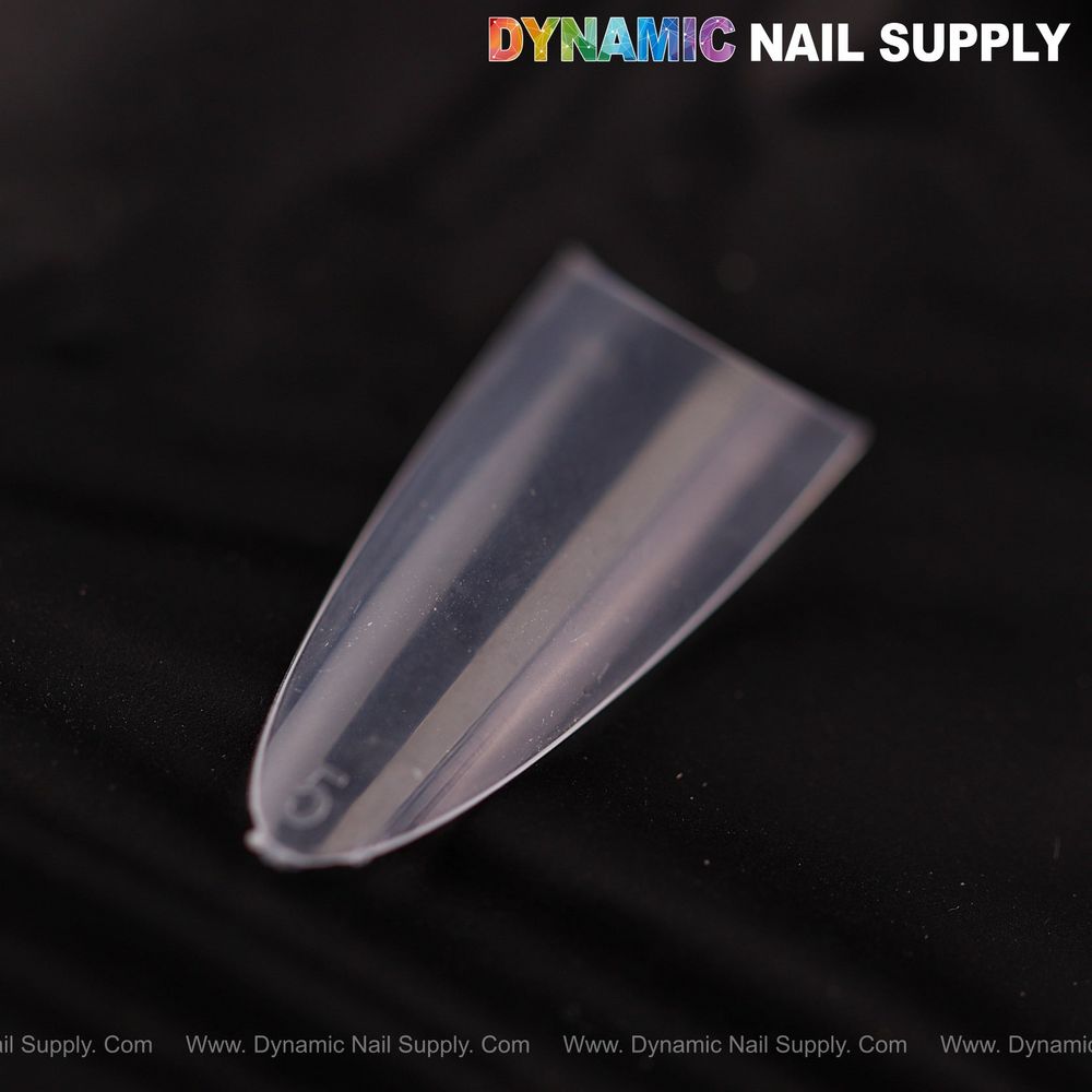 Clear medium almond nail tips box - 6