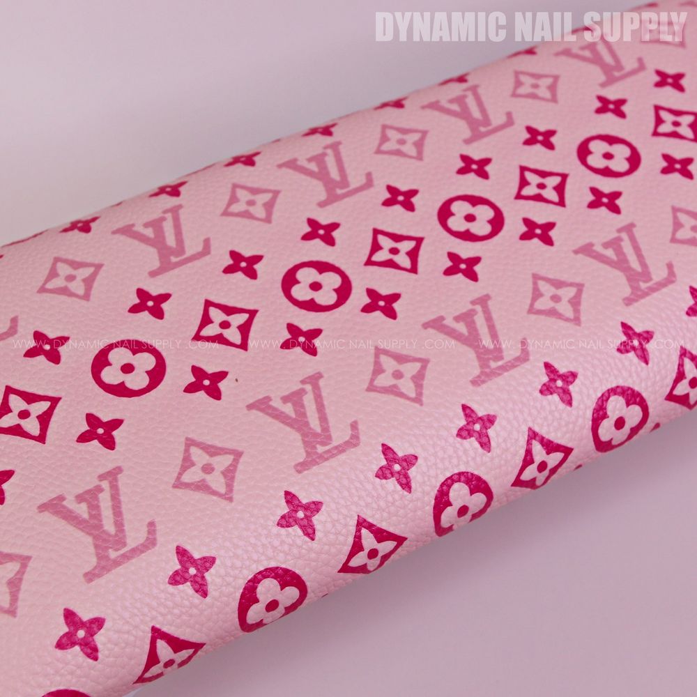 pink LV pattern nail handrest - 2