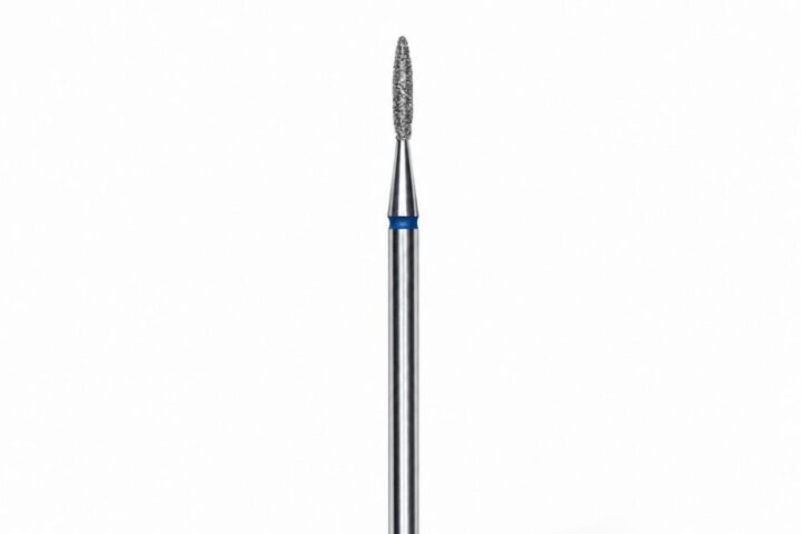 Pointed Flame Diamond Drill Bit for Salon Workflow