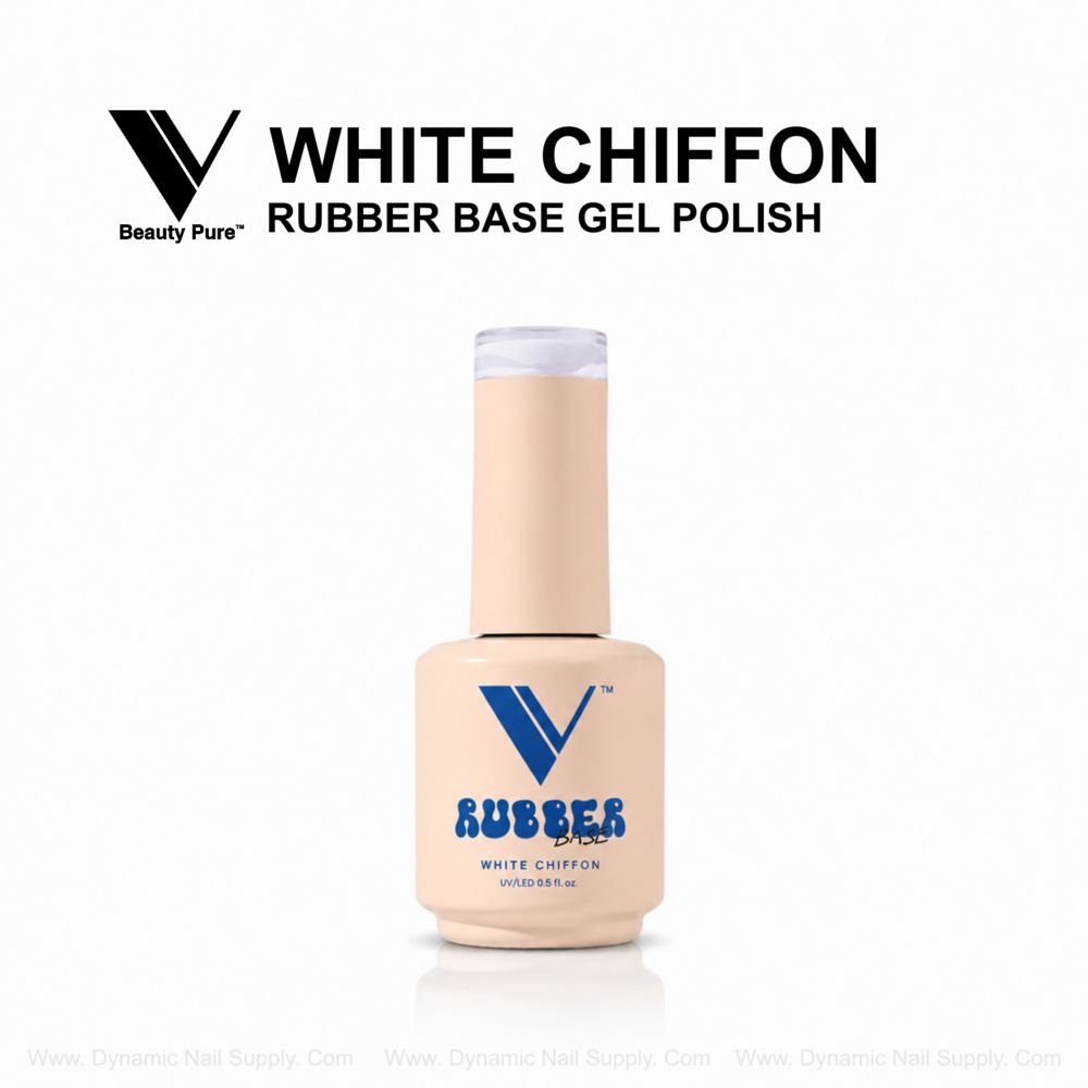 White Chiffon rubber base gel bottle - 2