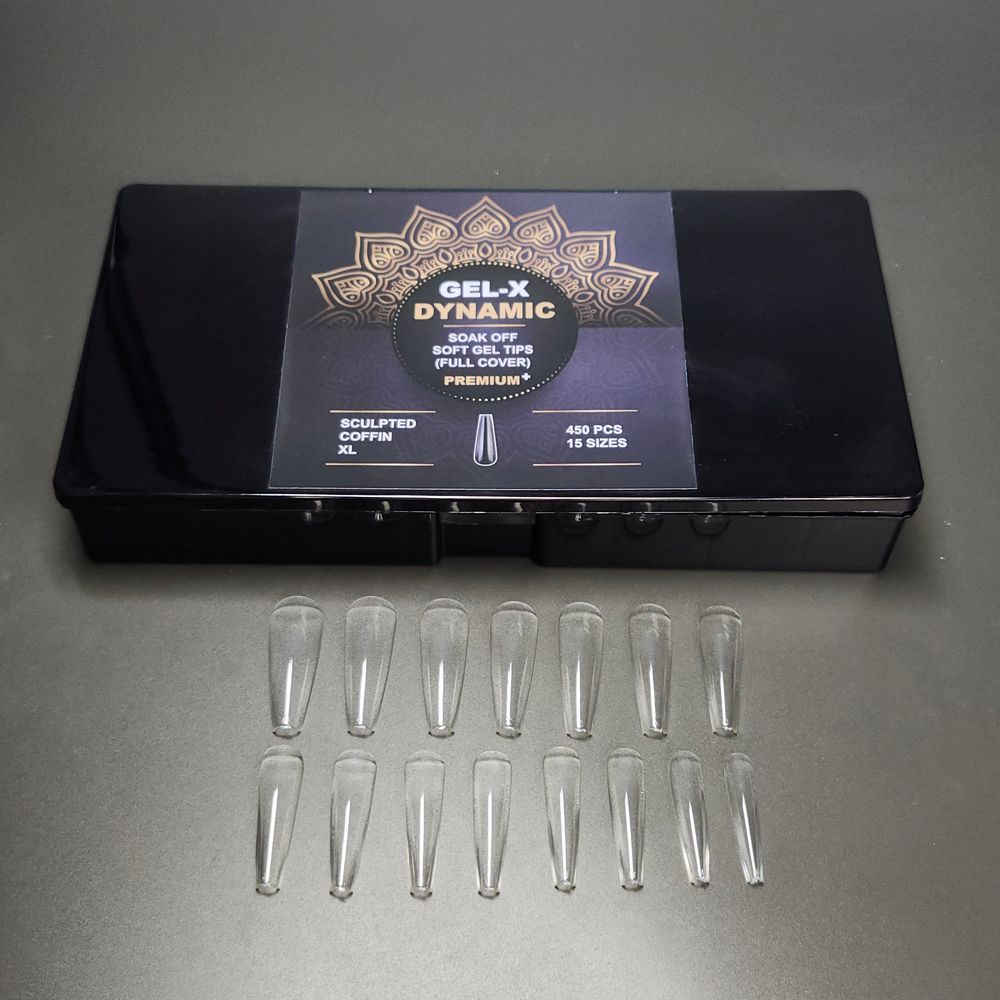 XL coffin Gel-X tips box - 14